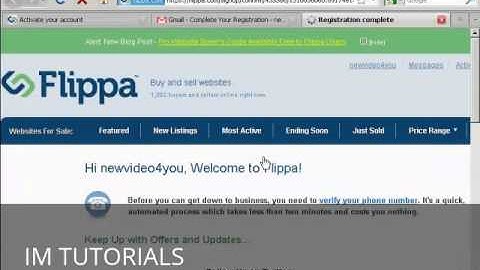 How to Create a Flippa Account