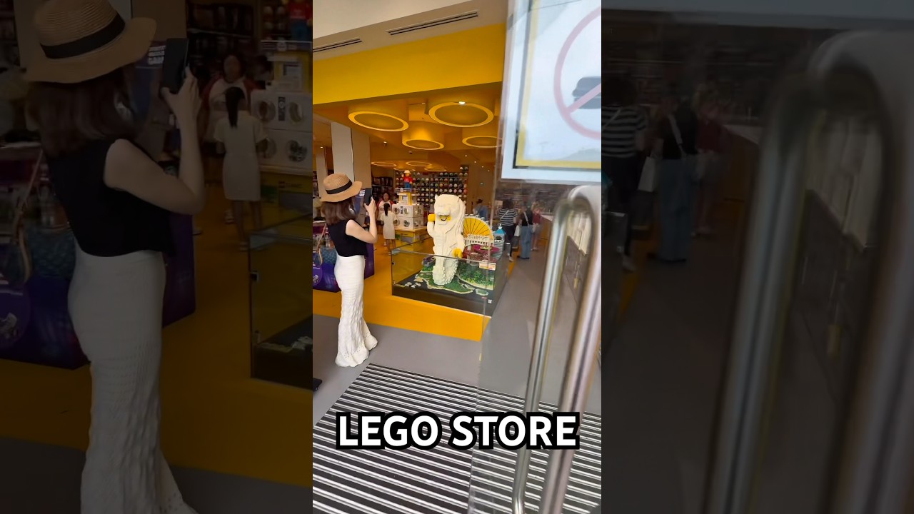 Покупки в магазине LEGO в Сингапуре