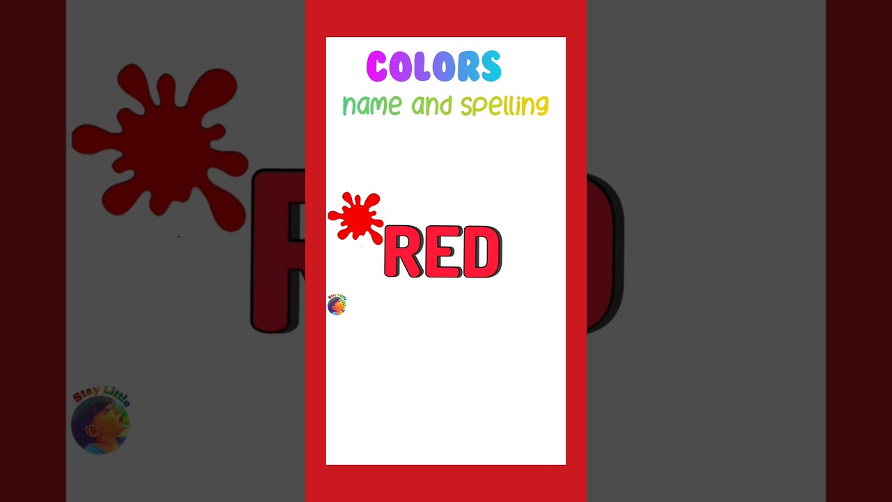 Colours name and spelling  || spelling of colours 
