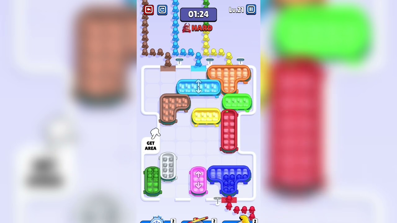 Sky Rush Traffic Puzzle Level 21 Walkthrough Solution