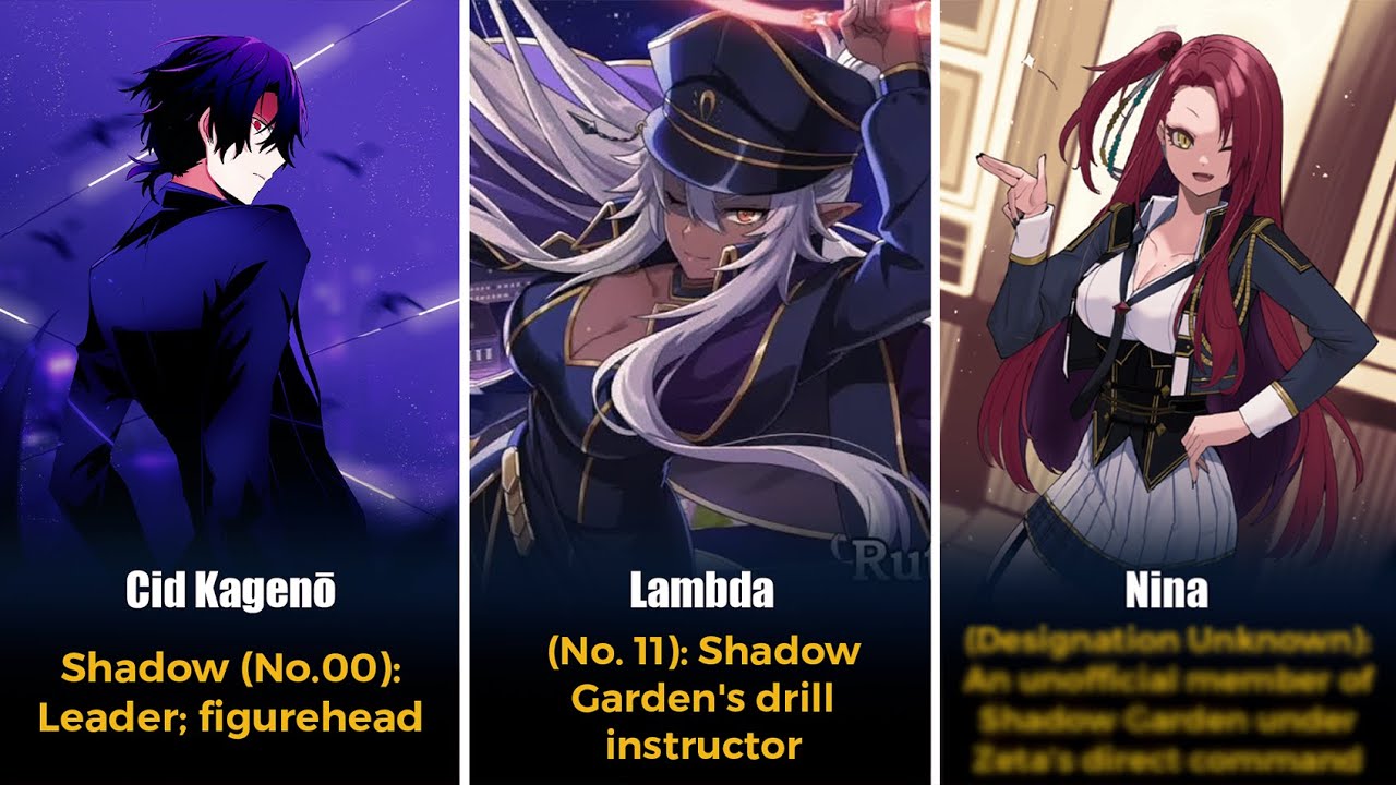 ALL SHADOW GARDEN MEMBERS YOU SHOULD KNOW, RANKED 