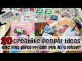 20 Creative Penpal Ideas & flat Gifts you can put in a Letter