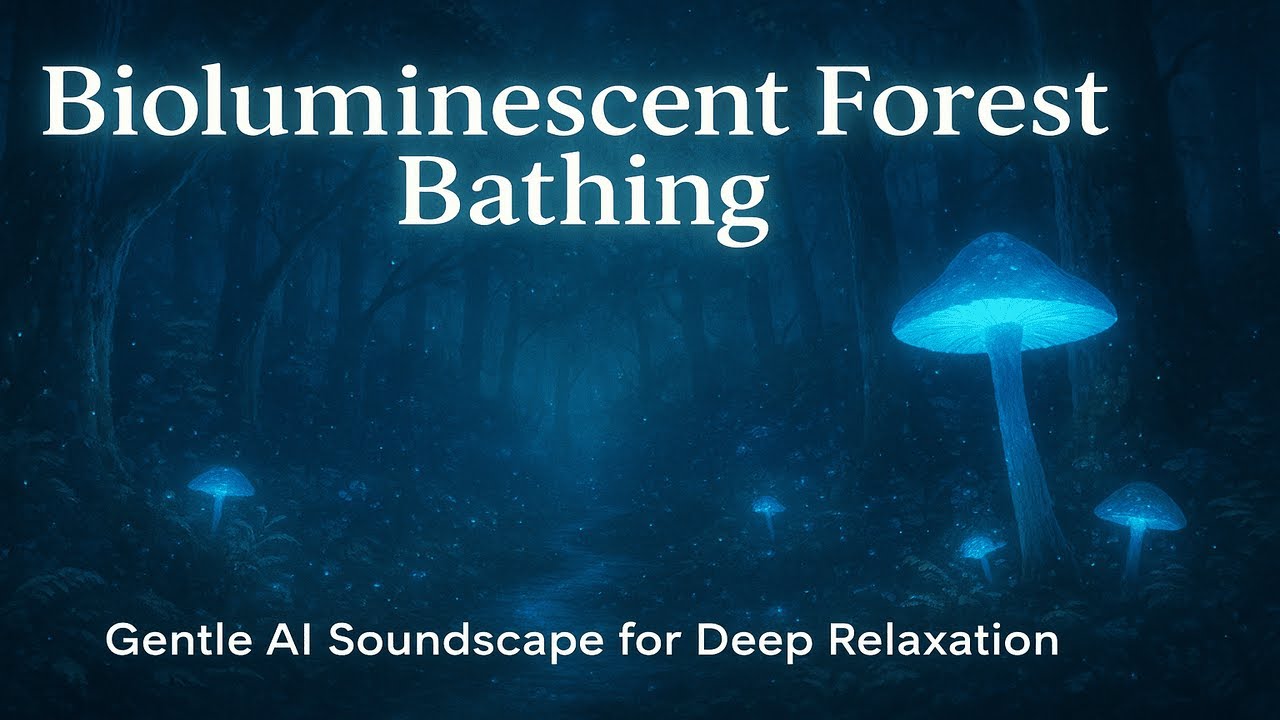 Bioluminescent Forest Bathing 🌿 Gentle AI Soundscape for Deep Relaxation 