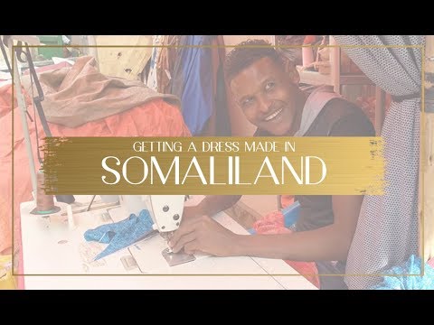 Getting a traditional dress made in Somaliland