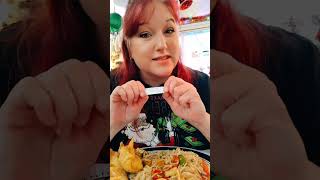 Nine Dragons and Slap Shot Pizza/ Singapore Noodles/ Crab Rangoon #food #fargonorthdakota