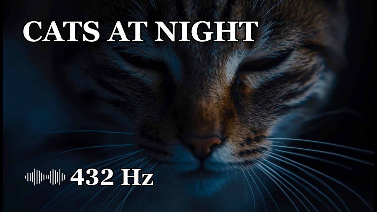 Relaxing Science Of CATS #2 | Deep Relaxation to Fall Asleep (432Hz Deep Space Ambience)