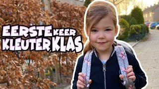 VOOR DE EERSTE KEER NAAR DE KLEUTERKLAS !!