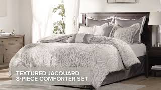 The Odette 8 Piece Jacquard Comforter Set - Madison Park