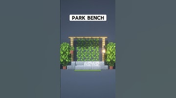 Minecraft building park bench design #minecraftbuilding #minecraftdesign #minecraft #shorts