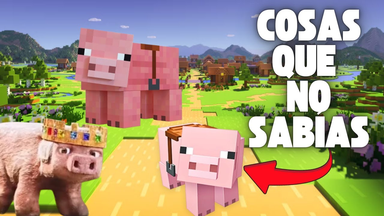 ¡¡COSAS que NO SABÍAS de LOS CERDOS de MINECRAFT!!🤔