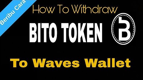 How To Withdraw Bito Token To Wallet Waves