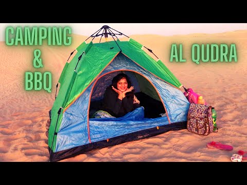 CAMPING IN DUBAI || DESERT CAMPING & BBQ IN UAE || AL QUDRA CAMPING || OVER NIGHT DESERT CAMPING ||