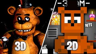 ✅️FNAF pero.....VERSIÓN 2D 🤨🥵✅️