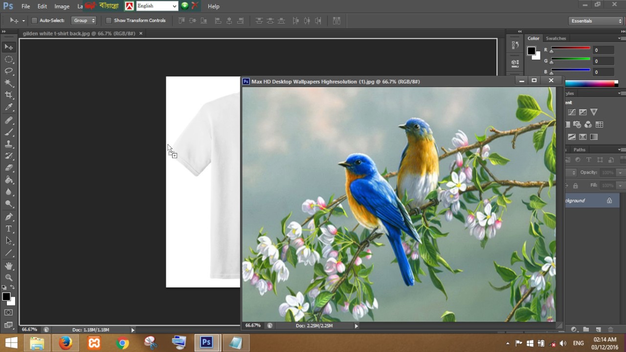 simple t-shirt design in photoshop cs6