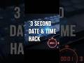 excel hacks date and time shortcut hash 2