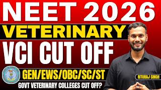🟢NEET 2026 Cut Off Marks for Govt Veterinary College🤯 | NEET BVSc Cut Off 2026 | BVSc Cut Off 2026