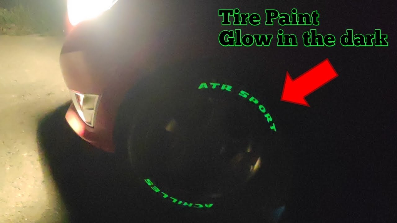 Цветные шины, флуоресцирующие в темное время суток |  Свечение в темноте
