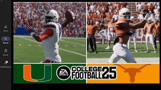 LiVE EA SPORTS CFB 25 MiC'D UP 3rd Round Play0ffs UM vs. TEXAS