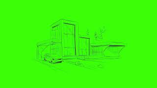 House green screen effect #house #home #blueprint #greenscreen