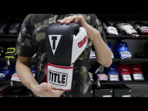 Боксерські рукавиці натуральна шкіра для боксу кікбоксингу та регулярних тренувань TITLE Boxing Gel World 14 унцій, видео 2
