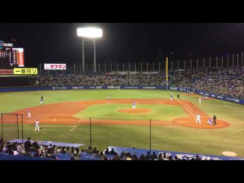 2017.4.13 ヤクルト vs 中日 山田哲人 第4打席 応援歌