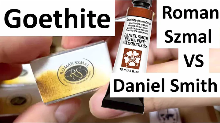 Goethite - Daniel Smith vs Roman Szmal Watercolors