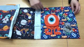 Ribbon Quiet Book Binding Method and Pillowcase Closure Tutorial - Faith and Felt Obsession