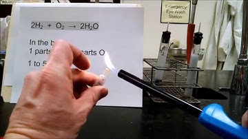 Combustion of Hydrogen Gas