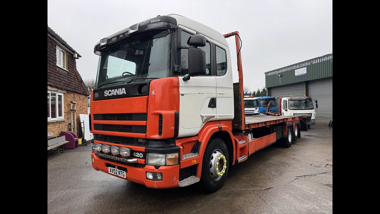 2002 Scania R124L-420 6x2 Beavertail Vehicle
