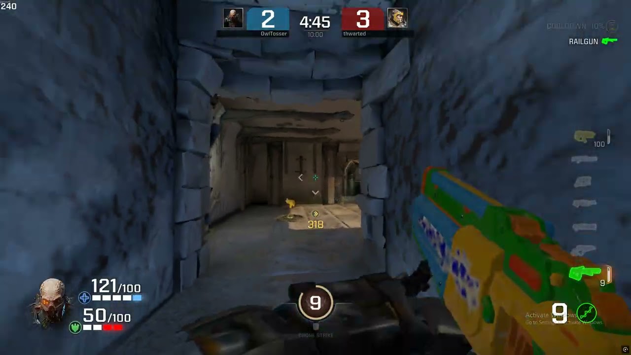 Quake Champions Custom Duel with thwarted - The Molten Falls (Aug 24, 2025)