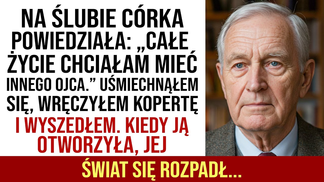 Na Ślubie Córka Powiedziała, Że Marzyła O Innym Ojcu — Więc Wyszedłem I Już Nie Wróciłem