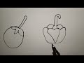 How to draw vegetables 🍆🫑  drawing | step by step for kids and beginners  |