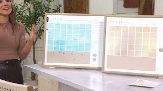 24 Wipeable Monthly Wall Calendar by Lauren McBride on QVC
