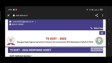 TS Ecet response sheet download|#tseamcet2022 #thanya#eamcet2022