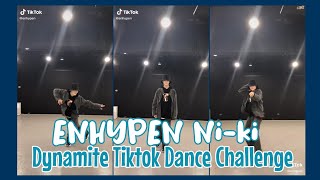 Enhypen Ni-Ki - Dynamite Tiktok Dance Challenge