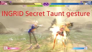 Street Fighter 6 INGRID secret Taunt gesture forward and later down Monoid screenshot 5