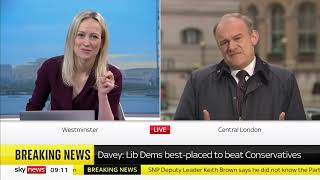 Davey Dodges Question Over Willingness to Join Coalition With Labour