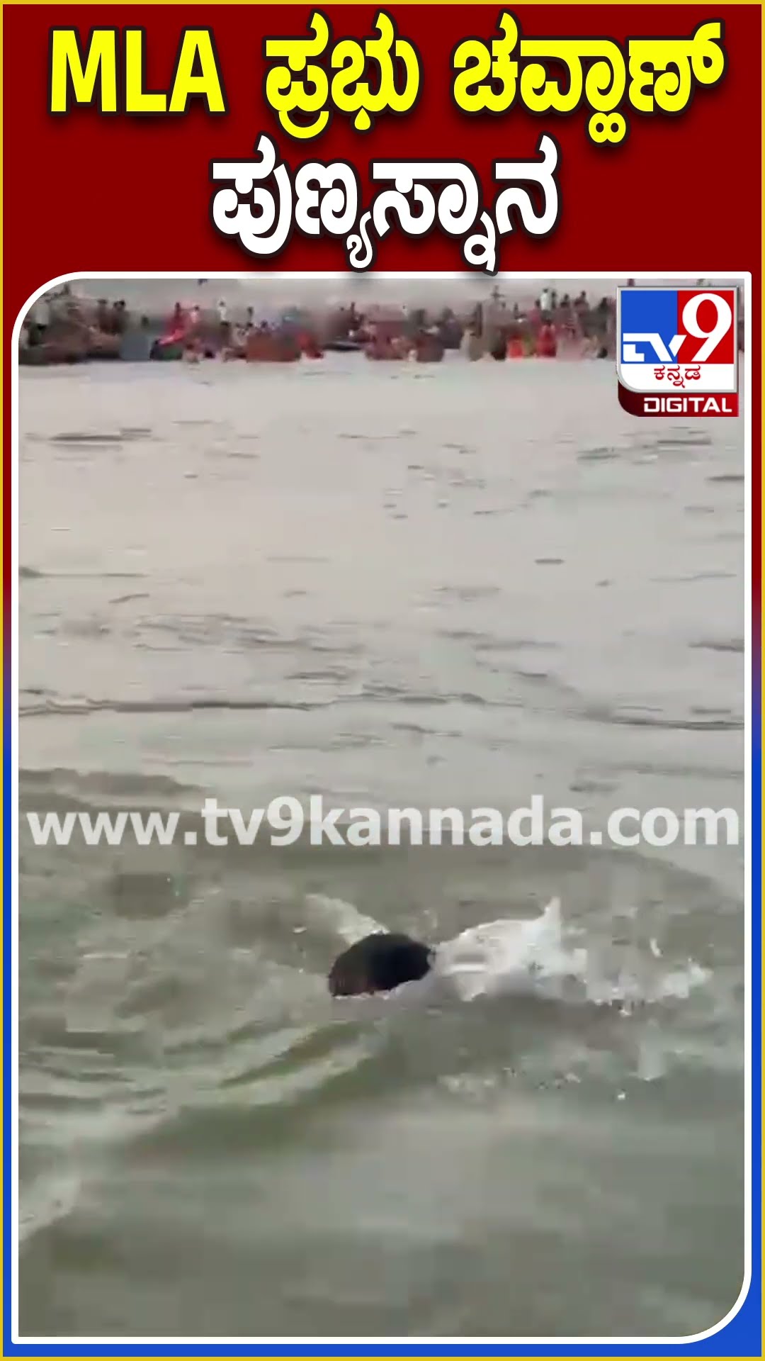 MLA ಪ್ರಭು ಚವ್ಹಾಣ್ ಪುಣ್ಯಸ್ನಾನ #Mahakumbhmela #Tv9D