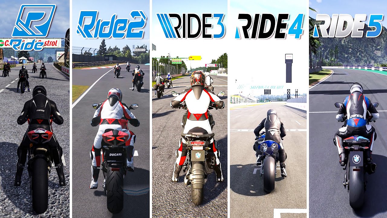 Ride vs Ride 2 vs Ride 3 vs Ride 4 vs Ride 5 detailed Comparison All