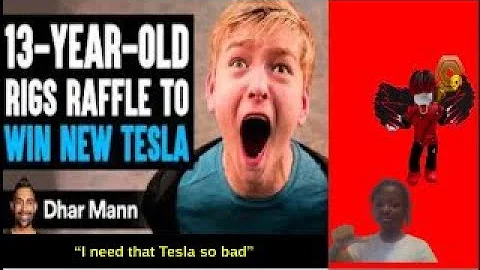 14-Year-Old RIGS RAFFLE TO WIN New TESLA, What Happens Next Is Shocking | Dhar Mann Studios