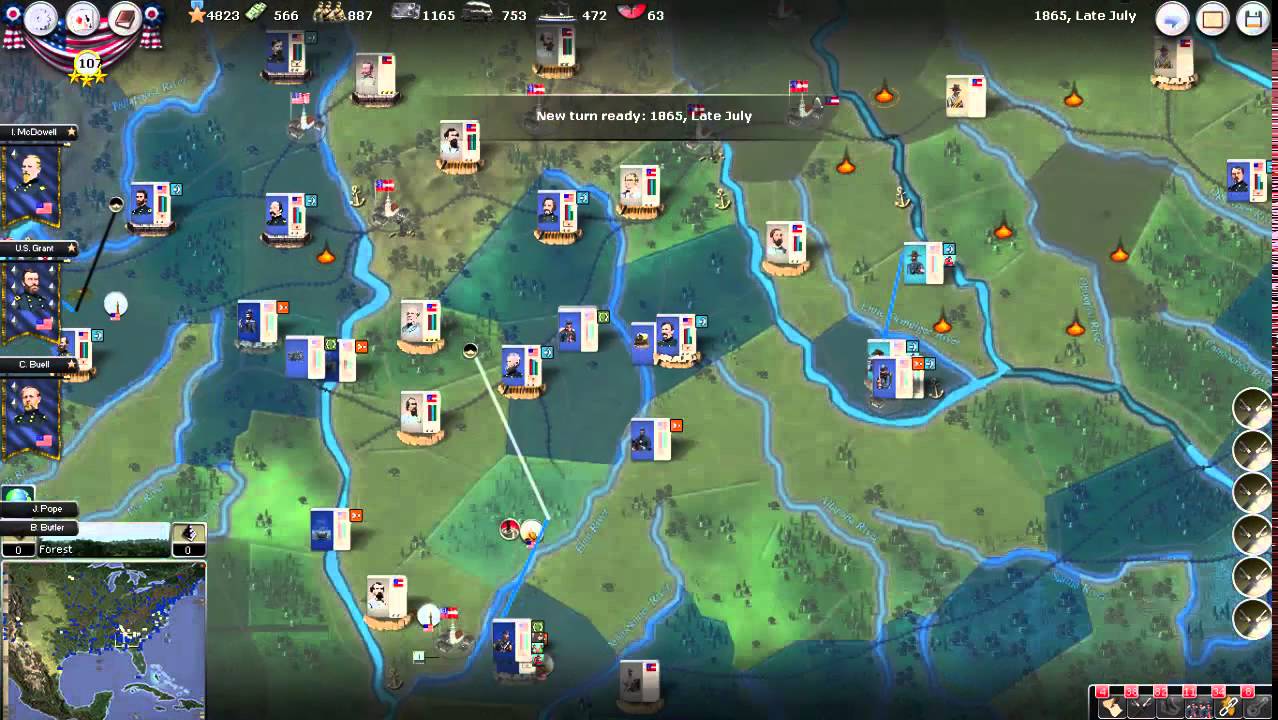 AGEOD's Civil War 2 - PBEM - Union- Early July 1865 