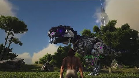 Taming a Tek Rex With my friend :Ark Survival Evolved Lost Island