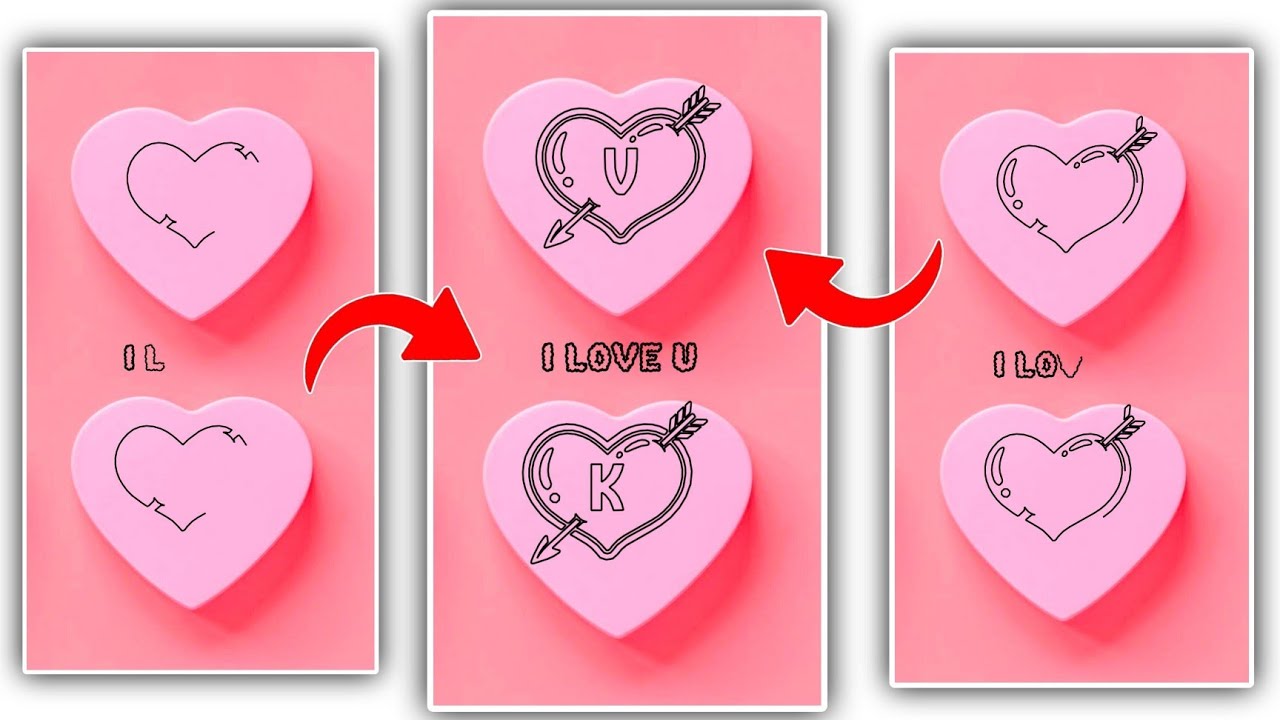 Heart Drawing Name Latter Video Editing | Ek Dam New Name Latter Video Editing