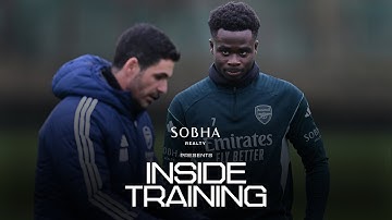 JESUS, GYOKERES, SAKA & EZE SHOOTING DRILLS 🔥 | INSIDE TRAINING | Warming up for Wolves | PL