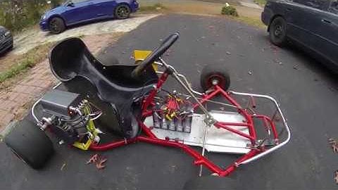 First Test Drive of Electric Go Kart Build Part 9