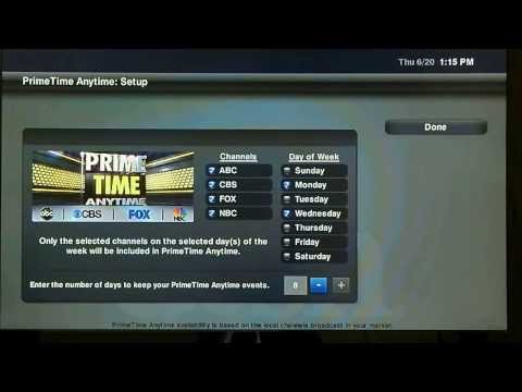 Dish Network Prime Time Tutorial