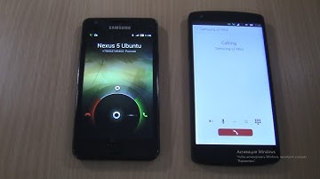 Incoming call&Outgoing call at the Same Time Samsung  S2 MIUI+Nexus 5 ubuntu