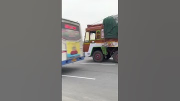 🔥🚍 TNSTC bus mass overtake in Highway 🔥#buses
