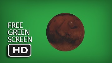 Free Green Screen - Spinning Mars