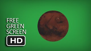 Free Green Screen - Spinning Mars